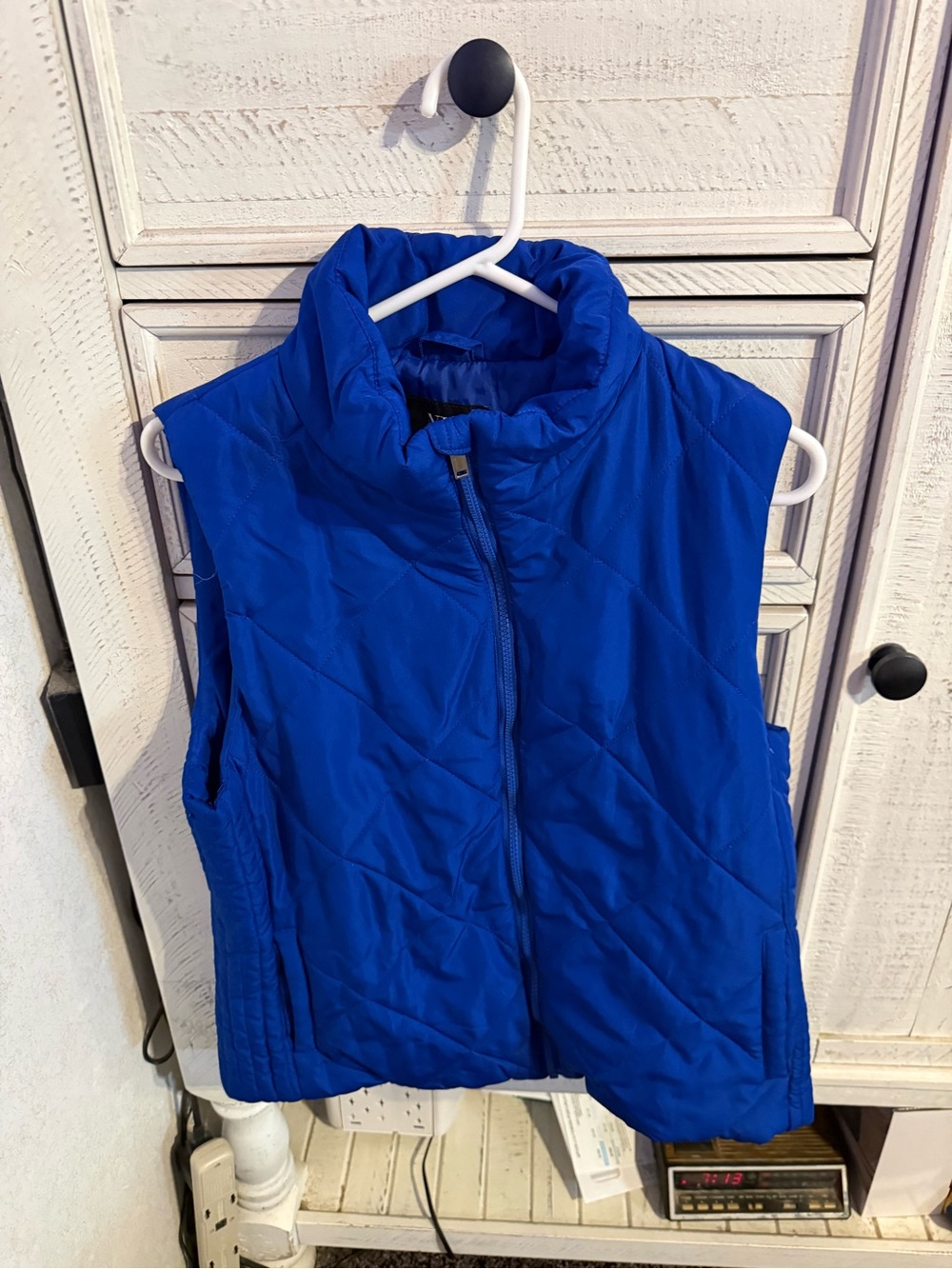 New York & Company Royal Blue Puffer Vest